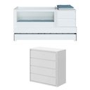 Ver imagem 1 de Quarto Bebê Completo com Berço Multifuncional e Cômoda