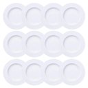Ver imagem 1 de Jogo 12 Pratos Sobremesa Porcelana 21cm Mesa Posta Tramontina Branco Maria Augusta