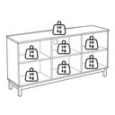 Ver imagem 5 de Rack para Tv 65 Pol 2 Portas Madeira Macica Taeda 160 Cm 1961 Freijo Festra