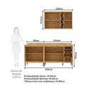 Ver imagem 5 de Cozinha Modulada Compacta 3 Peças 7 Portas e 3 Gavetas 100% MDF 200cm Barbados Espresso Móveis Bege/Amêndoa/Off White
