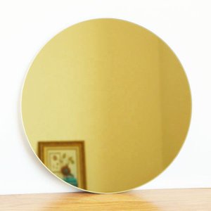 Espelho Decorativo Redondo - Dourado