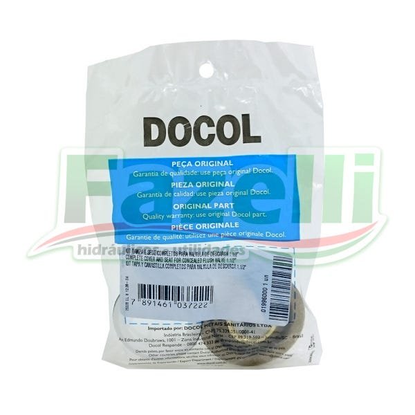 Kit Tampa e Sede Válvula Descarga 1.1/2 Docol Original - 3