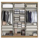 Ver imagem 4 de Guarda Roupa Casal com Espelho 6 Portas e 4 Gavetas 238 x 231cm Passione Ultra Yescasa Capuccino/Off White