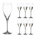 Ver imagem 1 de Kit 6 Taças Champanhe Cristal Titânio Flamenco Bohemia 210ml
