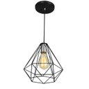Ver imagem 2 de Kit 3 Pendentes Diamante Aramado Grande Preto