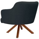 Ver imagem 6 de Poltrona Decorativa Giratória Base Giromad Madeira Jade C-465 Linho Chumbo - Domi