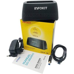 Dock Station HD Sata 3.5" e 2.5" Hhd ou SSD USB 3.0 Original Transmissão 5 Gpbs - 4