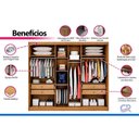 Ver imagem 4 de Guarda Roupa Casal Londres 3PTS 1VD 4g Fendi N. Horizonte