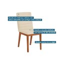 Ver imagem 3 de Conjunto: Mesa Sala Jantar Itália Tampo Madeirado C/ Vidro Curvo 136x136cm e 8 Cadeiras Sofia Cedro