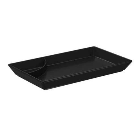 Prato para Sushi 19,3x11,2x21,5cm Preto Uno Coza 19,3 x 11,2 x 21,5 cm - Preto Coza