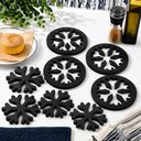 Ver imagem 2 de 4 Descanso de Panela Flocos de Neve Base Suporte Proteção