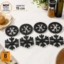 Ver imagem 4 de 4 Descanso de Panela Flocos de Neve Base Suporte Proteção