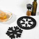 Ver imagem 3 de 4 Descanso de Panela Flocos de Neve Base Suporte Proteção