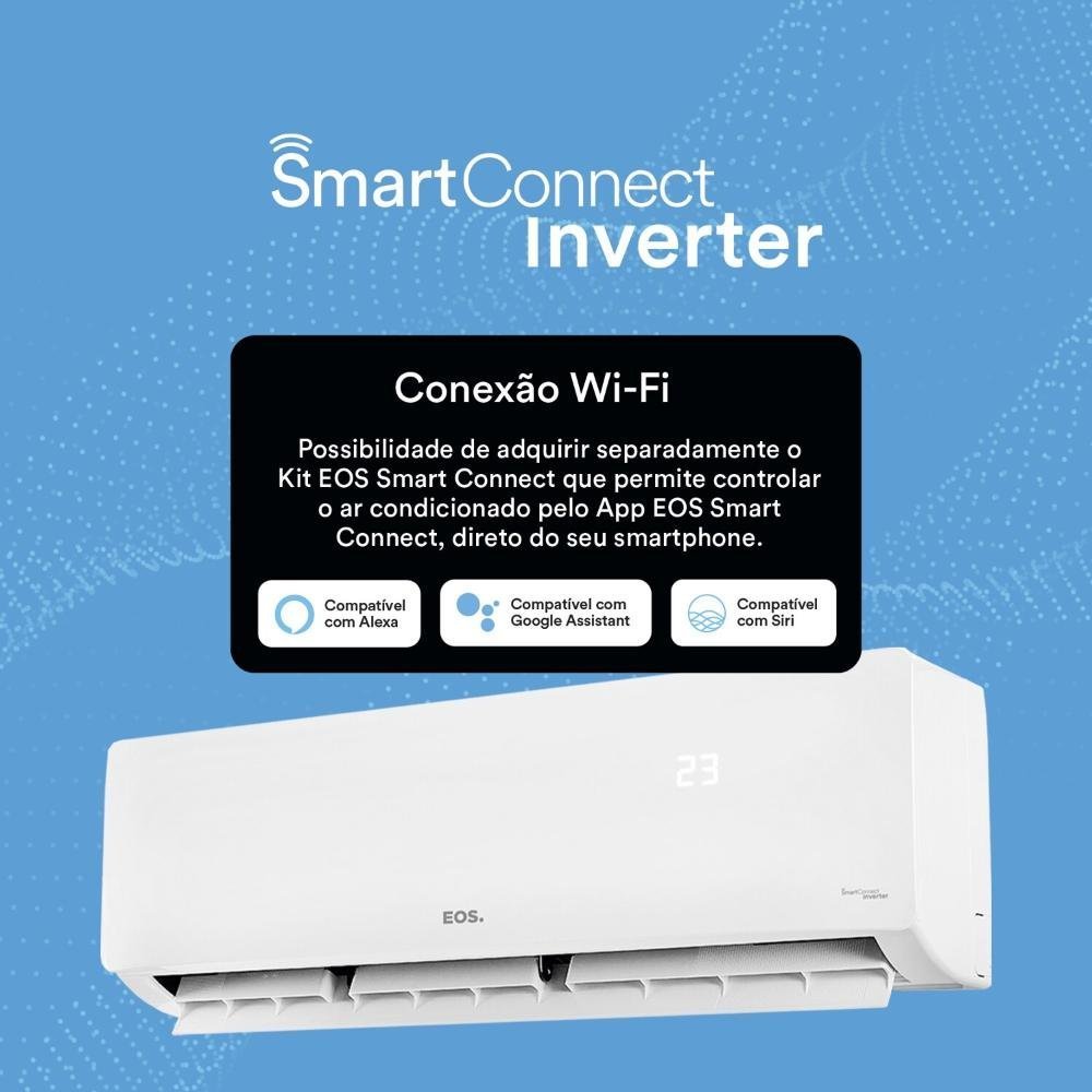 Ar-Condicionado Split Inverter 24000 BTUs EOS Smart Connect High Wall Quente e Frio 220V - 11