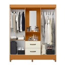 Ver imagem 4 de Guarda Roupa Linea 4 Portas Cinamomo Off White