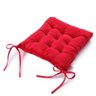 Almofada Cheia Futton Hedrons 42x42 cm Vermelho Assento - 3