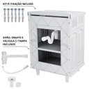 Ver imagem 6 de Gabinete Para Banheiro Com Lavatório Branco 02 Portas + Fita Veda Rosca