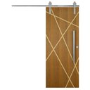 Ver imagem 1 de Porta de Correr Agatha Trilho Soft Pux. Barra Chata Cromado 1.20 X 2.10 Lado Direito – Hale