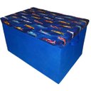Ver imagem 1 de Baú Infantil Organizador de Brinquedos Azul