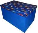 Ver imagem 1 de Baú Infantil Organizador de Brinquedos Azul