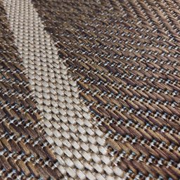 Tapete Sala 2,5 x 3 Metros Retangular Geométrico Marrom - 3