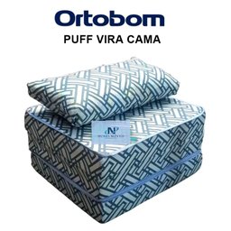 Puff Poltrona Colchão Dobrável 3 em 1 +travesseiro Vira Cama - 1