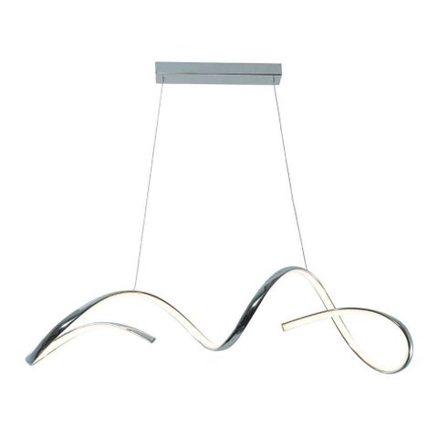 Lustre Pendente Taschibra Londres Led Bivolt Cromado 3000k Luz Amarela 15051072