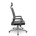 Ver imagem 2 de Cadeira Escritório Presidente Adrix Plaxmetal Mecanismo RelaxSystem Encosto Tela e Assento Vinil Gra