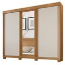 Ver imagem 2 de Guarda-roupa 3 Portas 6 Gavetas Siena Cinamomo Off White