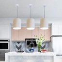Ver imagem 2 de Lustre Luminária Pendente Vivare Free Lux Pe-4102cz Cúpula em Tecido 13x30cm Linho Bege Canopla
