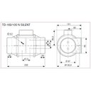 Ver imagem 3 de Exaustor p/Banheiro Helicocentrifugo InLine Mod: TD160/100N Silent S&P - 220V