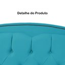 Ver imagem 3 de Cabeceira King 195 Cm para Cama Box Diana Suede Azul Turquesa - Fina Mobília