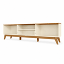 Ver imagem 3 de Rack para TV Ate 75' Diadema Off White/Canela Mobler