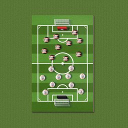 Futebol de Botão- Quadros ou Placas Modulares com 2 Peças - 1