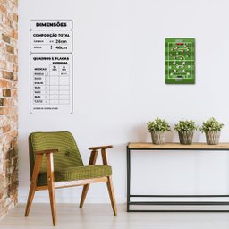 Futebol de Botão- Quadros ou Placas Modulares com 2 Peças - 2