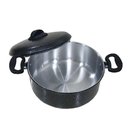 Ver imagem 1 de Jogo de Panelas de Alumínio Pretas Craqueadas 5 Peças Extang