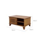Ver imagem 3 de Mesa de Centro 1 Porta 78x53x40cm Sol 100% Madeira Maciça