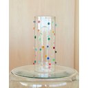 Ver imagem 2 de Vaso  Decorado Vidro  com Mini Gemas Coloridas  Design Italiano Sphere 25 cm de  Altura x 10 cm