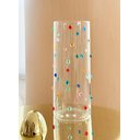 Ver imagem 1 de Vaso  Decorado Vidro  com Mini Gemas Coloridas  Design Italiano Sphere 25 cm de  Altura x 10 cm