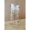 Ver imagem 3 de Vaso  Decorado Vidro  com Mini Gemas Coloridas  Design Italiano Sphere 25 cm de  Altura x 10 cm