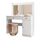 Ver imagem 2 de Penteadeira Camarim com Led e Espelho Bella Branco 991440 Moval