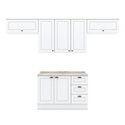 Cozinha Modulada Nova York 5 Peças Branco Hp – Henn