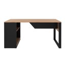Ver imagem 6 de Mesa para Escritório Me4182 Amêndoa/preto Tecnomobili