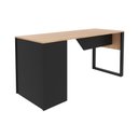 Ver imagem 3 de Mesa para Escritório Me4182 Amêndoa/preto Tecnomobili