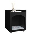 Ver imagem 3 de Mesa de Cabeceira Casinha de Cachorro/gato Pet Preto/freijó