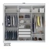 Guarda Roupa Casal Jade D139 Branco Henn - 4