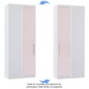 Ver imagem 4 de Guarda Roupa de Canto Reto Modulado 90cm 1 Porta Alpes Luciane Móveis