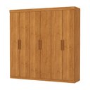 Ver imagem 2 de Guarda-Roupa Solteiro com 6 Portas e 2 Gavetas 153cm Multimóveis CR35562 Madeirado