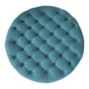 Ver imagem 2 de Puff Amora 1 Metro Suede Bege Slk Decor Amara Azul Turquesa