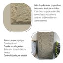 Ver imagem 4 de Revestimento de Parede Pedra Leve Decorativa 3D 120cm x 60cm x 5cm Formaco Decor Marrom/Marfim